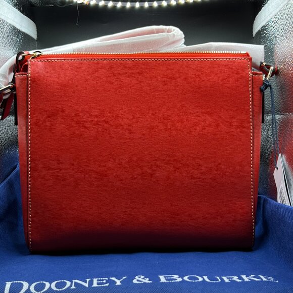 Dooney and Bourke Red Pebble Grain Lexington Crossbody NWT - Picture 4 of 9